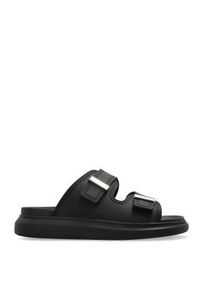 Palm Angels Leather slides with logo | Men's Shoes | Vitkac